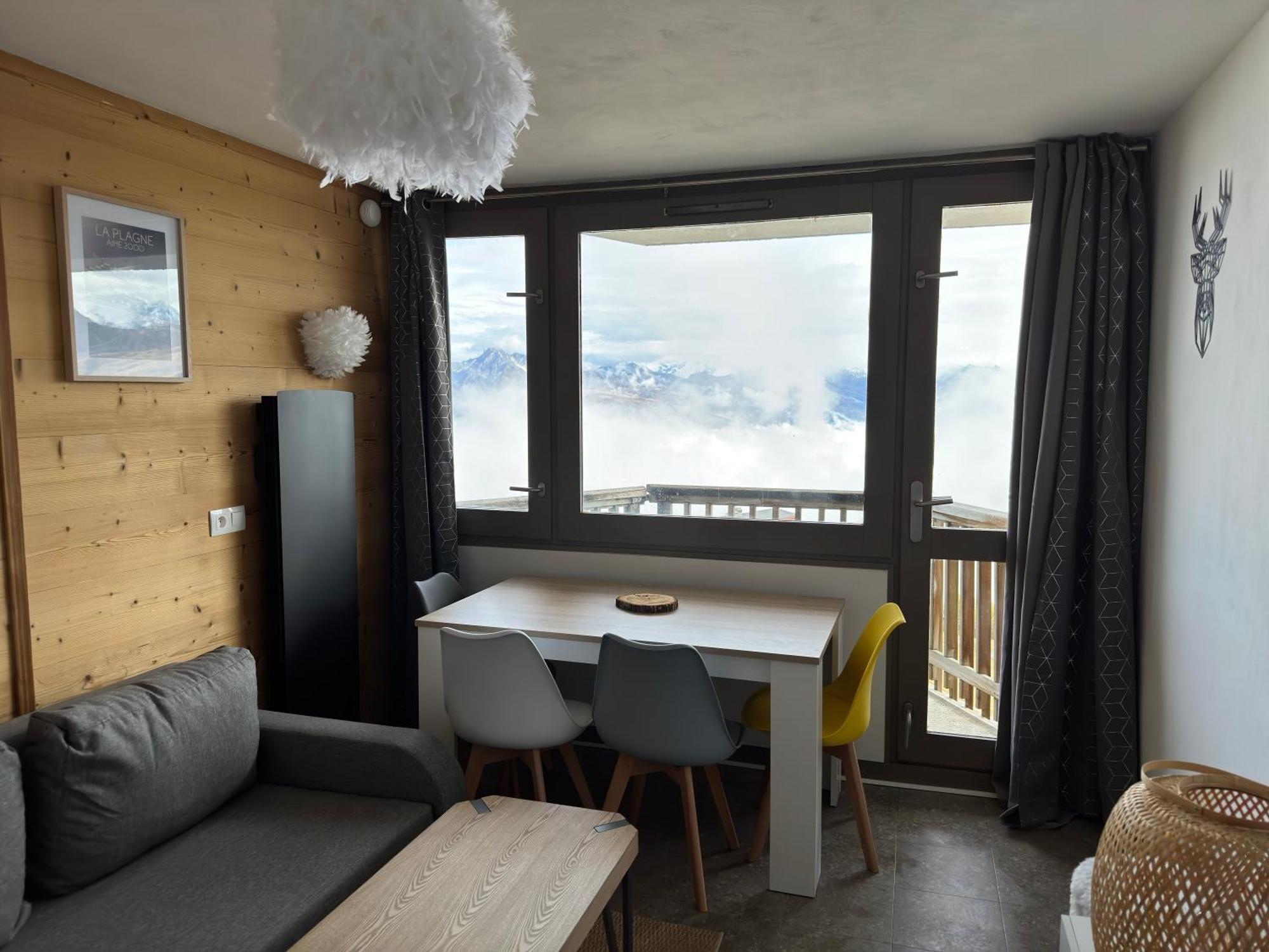 Paquebot Des Neiges - Appartement 4 Personnes - Vue Mont Blanc La Plagne Exterior foto