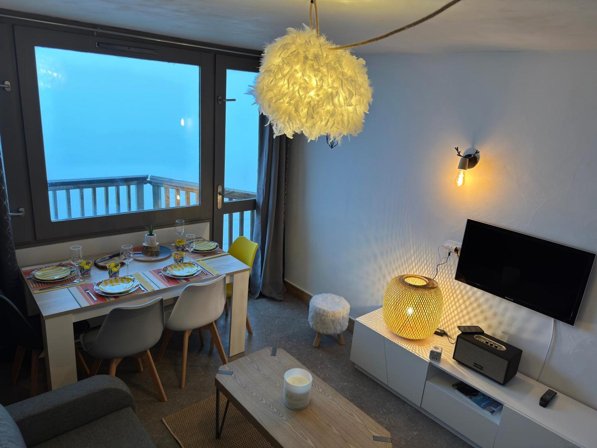 Paquebot Des Neiges - Appartement 4 Personnes - Vue Mont Blanc La Plagne Exterior foto